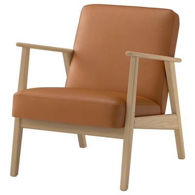 EKENÄSET Armchair, oak effect/Grann/Bomstad golden-brown