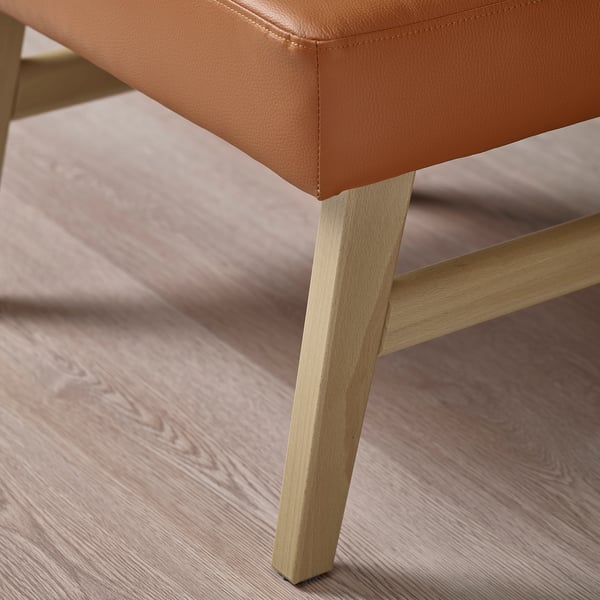 EKENÄSET Footstool, oak effect/Grann/Bomstad golden-brown