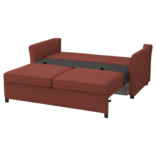 EKHOLMA 2-seat sofa-bed, Kilanda brown-red