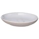 EKOLN white soap dish, ceramic, rounded shape, smooth design.