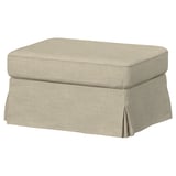 EKTORP Cover for footstool, Hemmesta light beige