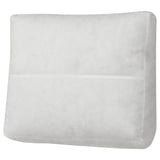 EKTORP white cushion, rectangular, upholstered in recycled polyester, part of eco-friendly furniture.