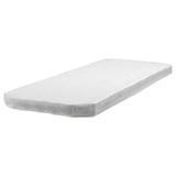ENGAVÅGEN mattress topper, white with felt and steel support, rectangular, simple design.