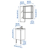 Illustration with measurements for the product: ENHET.
