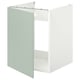 ENHET sink cabinet, pale grey-green, white interior, square shape, modern design, 10-year guarantee.