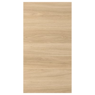 ENHET door, oak finish, foil, rectangular.