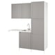 Option: IKEA ENHET grey laundry storage & sink unit with cabinets.