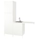 Option: White ENHET laundry unit with sink, cabinets, and countertop.
