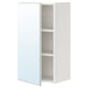 ENHET white mirrored cabinet, rectangular, wall-mounted, with two shelves inside.