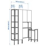 Illustration with measurements for the product: ENHET.