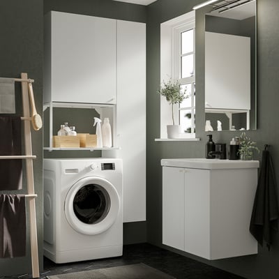 ENHET Storage combination, white, 60x45x115 cm