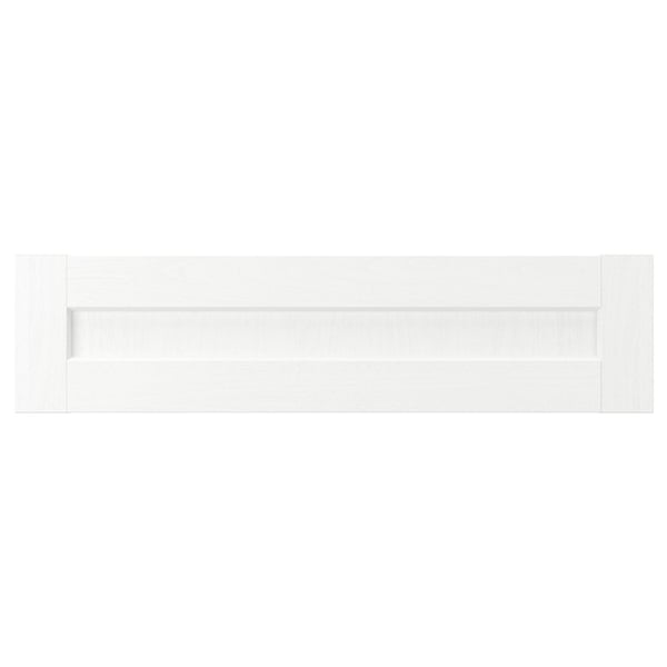 White ENKÖPING drawer, wooden texture, rectangular with smooth edges.
