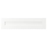 White ENKÖPING drawer, wooden texture, rectangular with smooth edges.