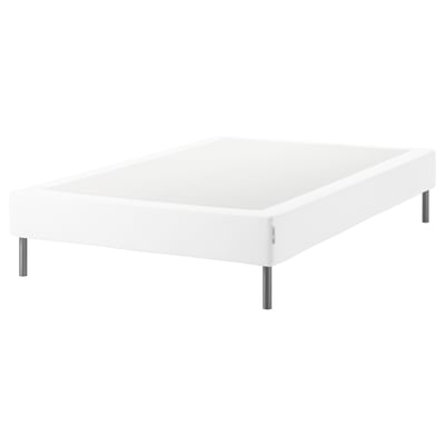 ESPEVÄR white mattress base, minimalistic design.