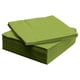 A stack of 50 green FANTASTISK napkins, 3-ply, square, neatly folded, made of paper.