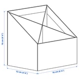 Illustration with measurements for the product: FJÄDERHARV.