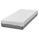 FJÄLLÅSEN mattress, white & grey, rectangular, double-layer pocket springs for medium support, foam top for comfort.