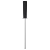FLAKSA: black & white porcelain knife sharpener. Sleek & functional design.