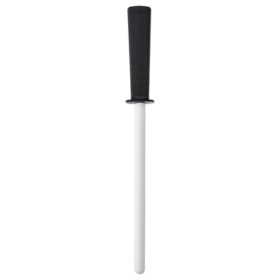 FLAKSA: black & white porcelain knife sharpener. Sleek & functional design.