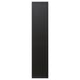 Option: Flibsberget: black cabinet door, three panels, matte finish, scandi design.