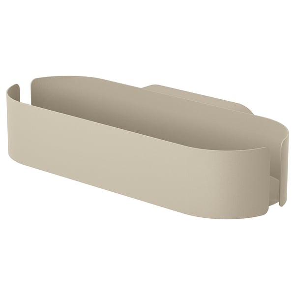 FLORSJÖN Shower shelf, beige, 25x5 cm