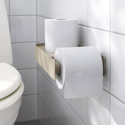 FLORSJÖN Toilet roll holder, beige