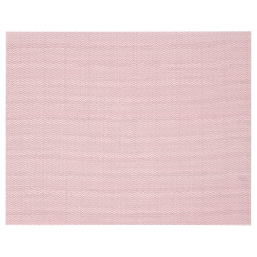 FLYGFISK pink plastic place mats, rectangular, lightly textured, simple design.