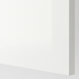 Sleek, glossy white cabinet door with smooth, durable finish.