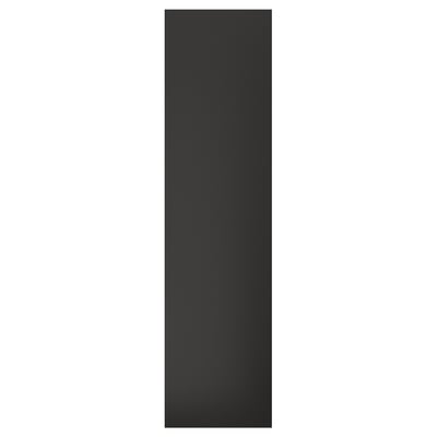 Black rectangular cover panel for kitchen, matt finish, made of recycled materials.
