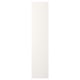 Option: A white FONNES door for platsa storage. Simple and versatile design, made of particleboard with a paper foil finish.