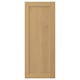 Option: A FORSBACKA wooden door in light brown with a framed design. It oak veneer and a classic bevelled edge style.