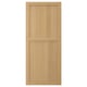 Option: FORSBACKA light oak cabinet door, rectangular shape, simple design with beveled edges.