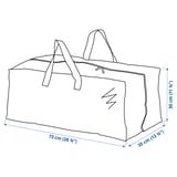 Illustration with measurements for the product: FRAKTA.