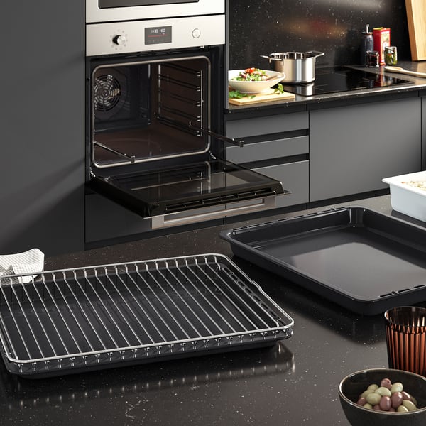 FRILLESBO True fan oven, pyrolytic added steam function/stainless steel colour IKEA 500