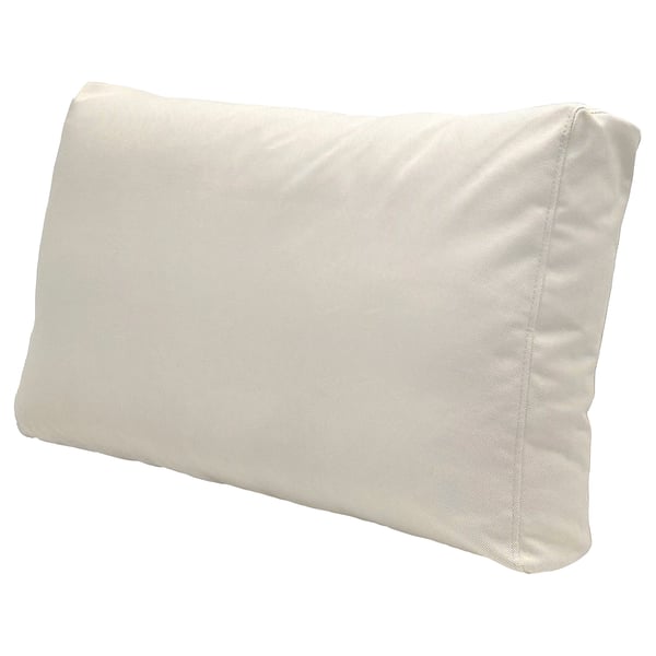 A beige FRÖSÖN cushion cover, rectangular with a smooth finish and zipper detail along the edge.