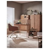 FRYKSÅS Desk, rattan, 110x54 cm