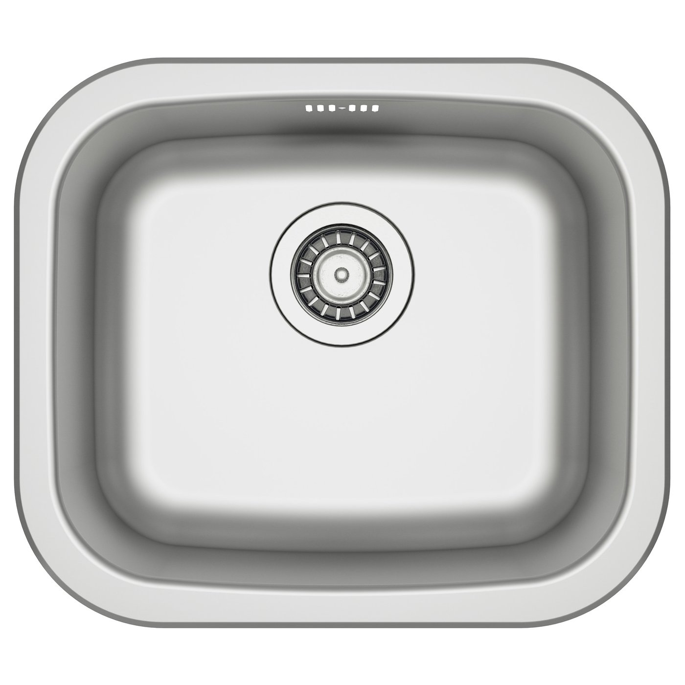 FYNDIG single-bowl inset sink, stainless steel, 46x40 cm - IKEA Sweden