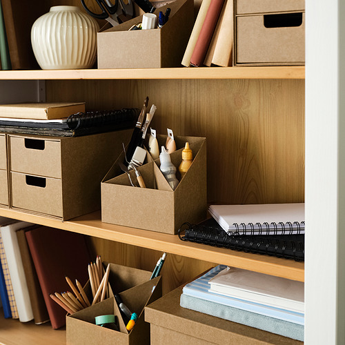GÄRDESGÅRD Desk organiser, natural, 16x16 cm