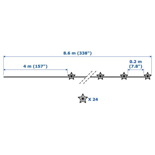 Illustration with measurements for the product: GOKVÄLLÅ.