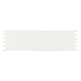 Gokvallå beige table runner, cotton/polyester, rectangular with tassels.