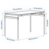 Illustration with measurements for the product: GRÅSALA.
