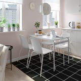 GRÅSALA dining set with table & stackable chairs for small spaces.