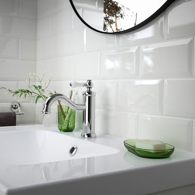 GROSSJÖN 3-piece bathroom set, green