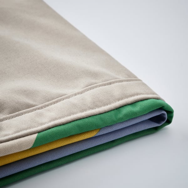 GRYSNA Cover bed frame, Vissle beige/multicolour, 90x200 cm