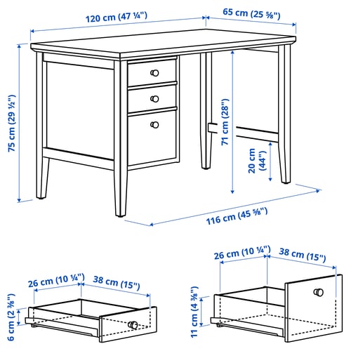 GULLABERG / ALEFJÄLL Desk and chair