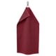 GULVIAL maroon towel, hanging neat, soft cotton, rectangular shape, plain design.
