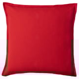 Red GURLI cushion cover, square, plain fabric, elegant design.