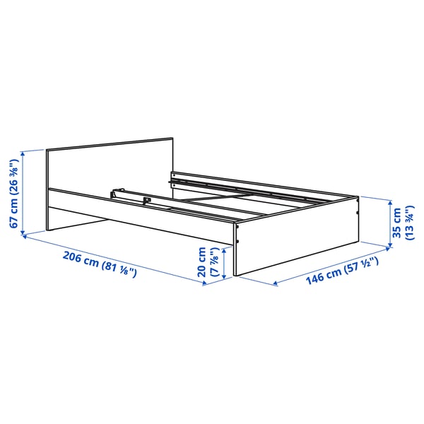 Illustration with measurements for the product: GURSKEN.