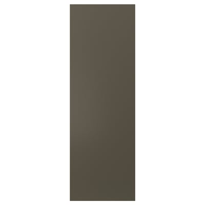 A dark brown rectangular HAVSTORP door. Its smooth surface and clean lines give it a modern look.