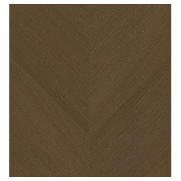 HEDEVIKEN Door, brown stained oak veneer, 60x64 cm